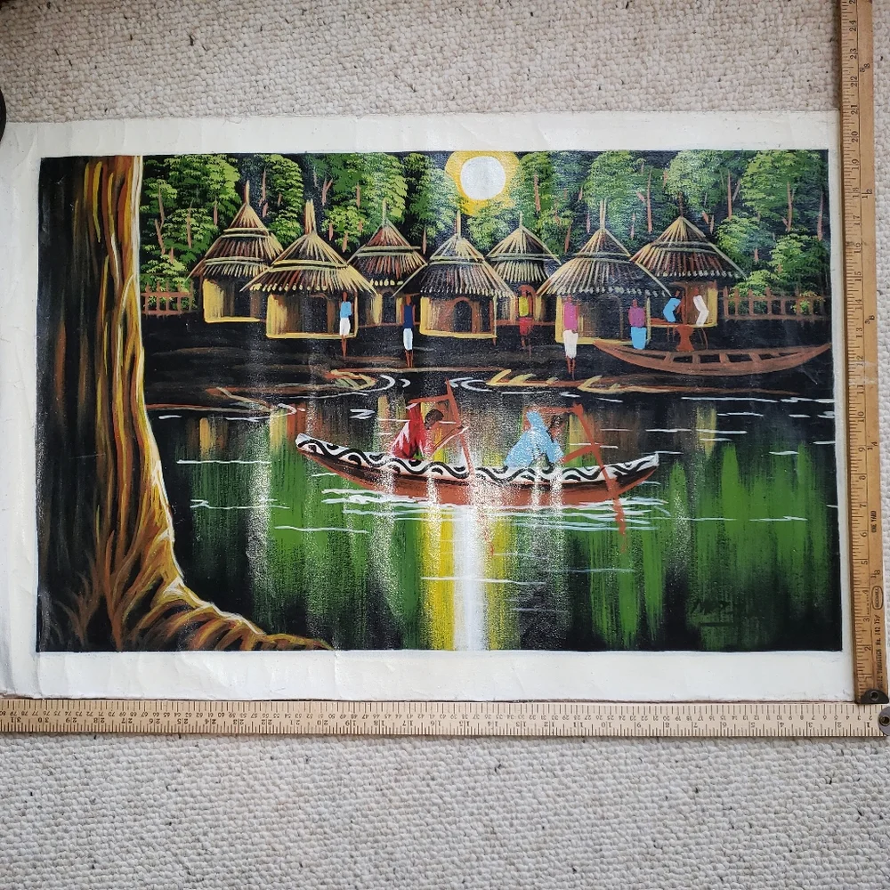 Ghana original oil painting on canvas